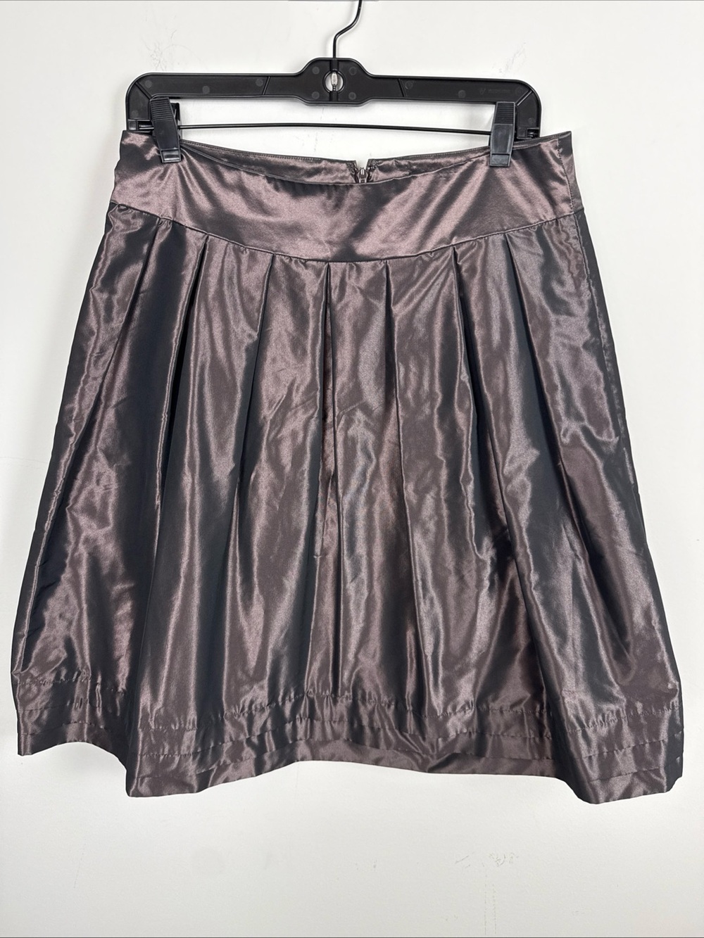NWT Womens Banana Republic Brown Pleated Skirt w Pockets Zipper Size10 MSRP $110